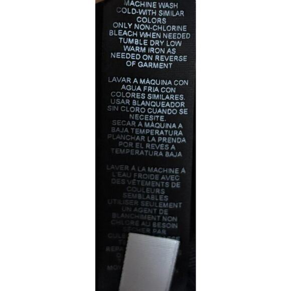 New Chico's Travelers Tunic Size Large Side Tie Black Wrinkle Free Packable Goth - Picture 5 of 8